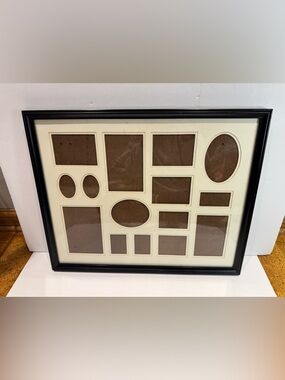 Large Black Multi-Photo Collage Wall Frame - 21” x 17”